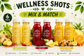 Mix and Match Wellness Shots 6-Pack by Happy Root — Heart Beet, Ginger Fire Root, Golden Turmeric