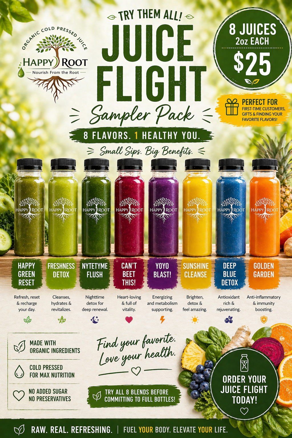 Happy Root Juice Sampler