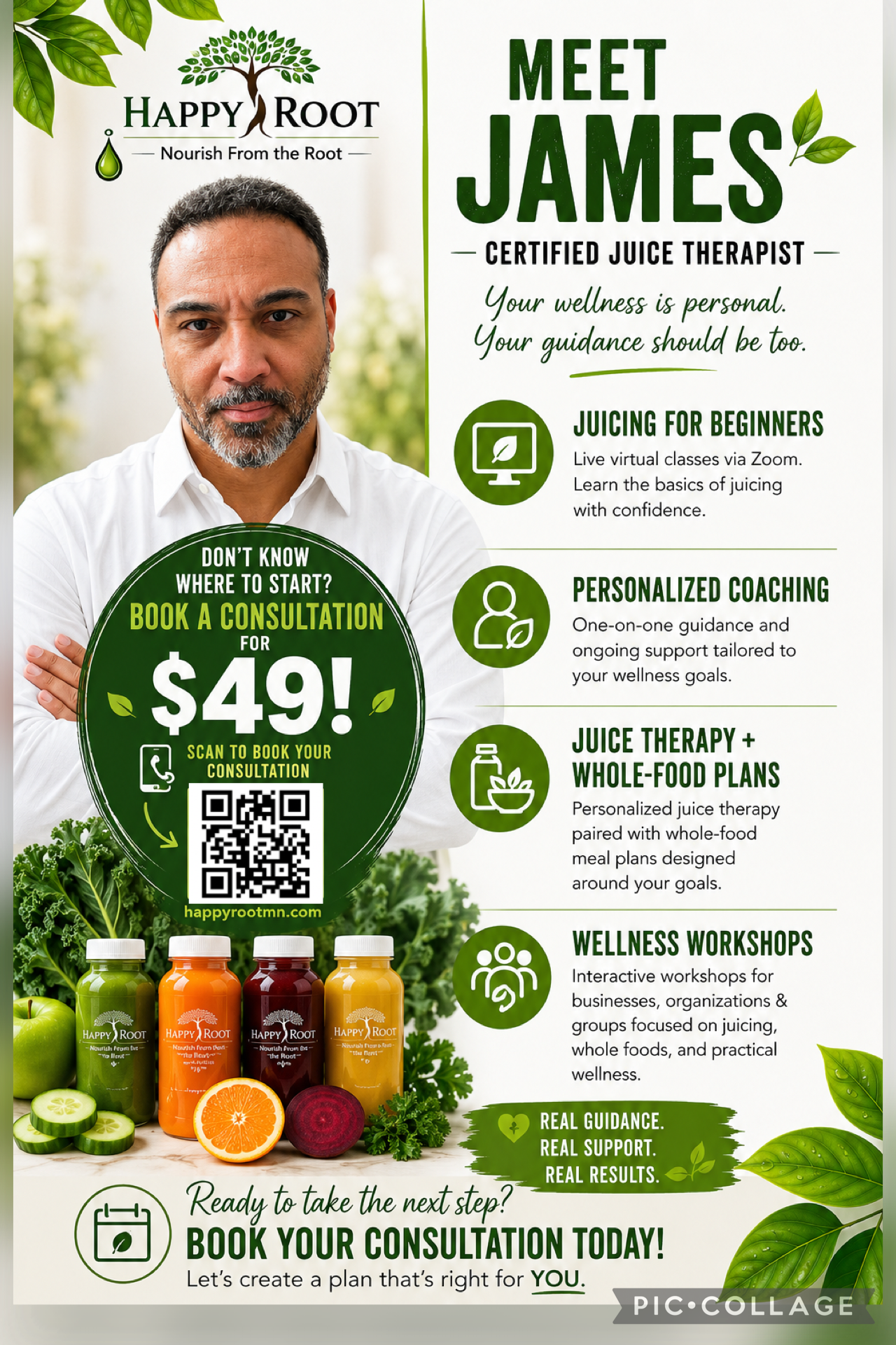 Book a Session with James — Certified Juice Therapist